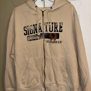 Levi's Tan Zip Up hoodie  Casual Comfort